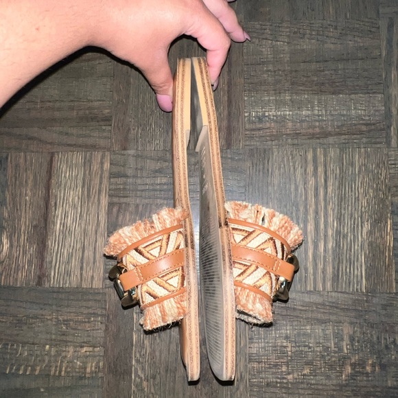 ALDO Fringie embellished flat sandals size 6 - Picture 3 of 7